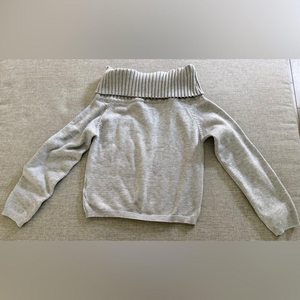 Cotton-On Gray Knit Off-the-Shoulder Sweater